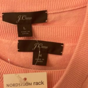 Beautiful NWT pink JCrew cardigan and matching shell. Size medium.
